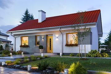  Projekt domu Kasia (WAH2008) - projekt domu parterowego - Zdjęcie 2