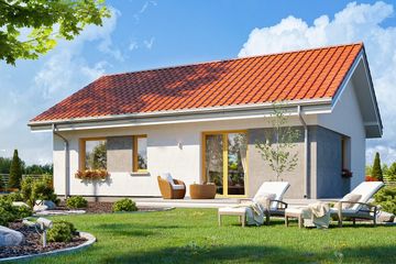  Projekt domu Kasia (WAH2008) - projekt domu parterowego - Zdjęcie 3