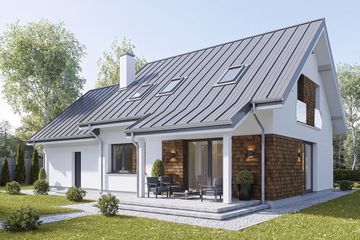 Projekt domu Narcyz 2 (WAH2010) - projekt domu parterowego z poddaszem - Zdjęcie 4