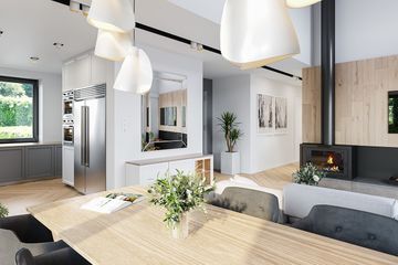  Projekt domu Willa rodzinna (WAH2011) - projekt domu parterowego - Zdjęcie 5