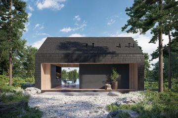  Projekt domu letniskowego HomeKoncept 85 DL (KRX1135) - projekt domu parterowego - Zdjęcie 2