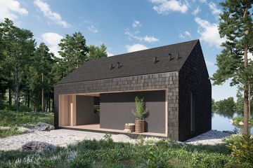  Projekt domu letniskowego HomeKoncept 85 DL (KRX1135) - projekt domu letniskowego parterowego - Zdjęcie 3