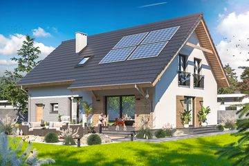  Projekt domu Ajaks 5 (WOE1160) - projekt domu parterowego z poddaszem - Zdjęcie 3