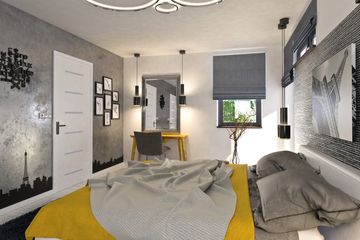  Projekt domu Eco 4 z garażem 1-st. szeregówka [A-SZ] (WRF2096) - projekt domu z pełnym piętrem - Zdjęcie 6