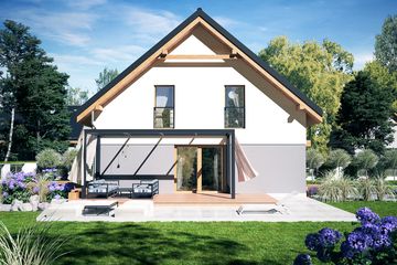  Projekt domu Nowalia II bez garażu [B] (WRF2097) - projekt domu parterowego z poddaszem - Zdjęcie 2