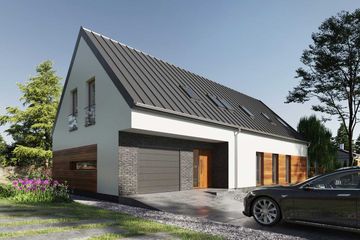  Projekt domu Trogir II DCP406a (WOB1731) - projekt domu parterowego z poddaszem - Zdjęcie 1