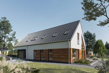  Projekt domu Trogir II DCP406a (WOB1731) - projekt domu parterowego z poddaszem - Zdjęcie 2