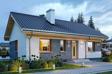  Projekt domu Kasia 2 (WAH2013) - projekt domu parterowego - Zdjęcie 1