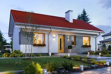  Projekt domu Kasia 3 (WAH2014) - projekt domu parterowego - Zdjęcie 3