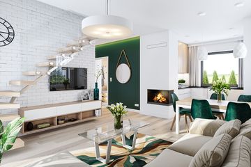  Projekt domu Kasia 5 (WAH2016) - projekt domu parterowego z poddaszem - Zdjęcie 3