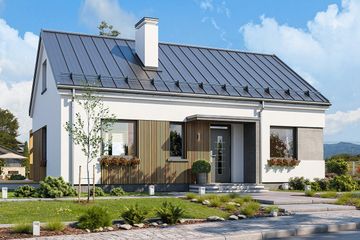  Projekt domu Kasia 6 (WAH2017) - projekt domu parterowego z poddaszem - Zdjęcie 1