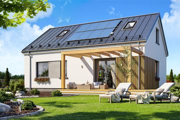  Projekt domu Kasia 6 (WAH2017) - projekt domu parterowego z poddaszem - Zdjęcie 3