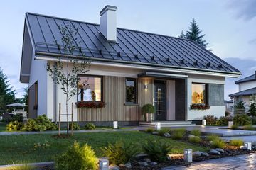  Projekt domu Kasia 7 (WAH2018) - projekt domu parterowego z poddaszem - Zdjęcie 3