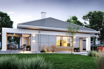  Projekt domu Wspaniały (WAH2020) - projekt domu parterowego - Zdjęcie 2
