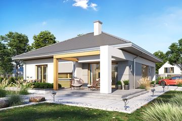  Projekt domu Wspaniały (WAH2020) - projekt domu parterowego - Zdjęcie 4