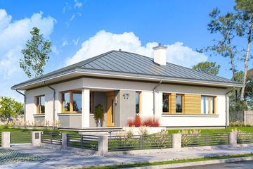  Projekt domu Wspaniały 3 (WAH2022) - projekt domu parterowego - Zdjęcie 1