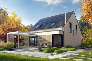  Projekt domu Mini 13 PLUS (wersja A) energo plus (WRC2780) - projekt domu parterowego z poddaszem - Zdjęcie 1