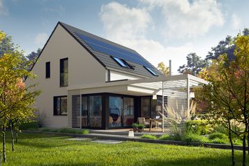  Projekt domu Mini 13 PLUS (wersja A) energo plus (WRC2780) - projekt domu parterowego z poddaszem - Zdjęcie 2