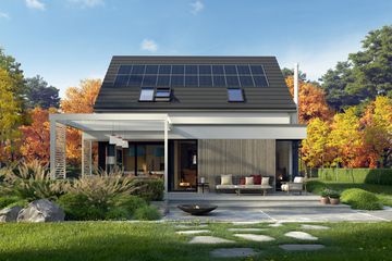  Projekt domu Mini 13 PLUS (wersja A) energo plus (WRC2780) - projekt domu parterowego z poddaszem - Zdjęcie 3