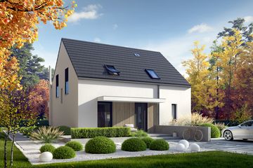  Projekt domu Mini 13 PLUS (wersja A) energo plus (WRC2780) - projekt domu parterowego z poddaszem - Zdjęcie 4