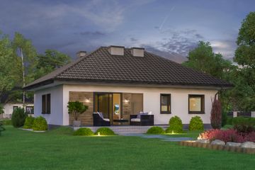  Projekt domu przy Bukowej 44 (KRK1673) - projekt domu parterowego - Zdjęcie 4