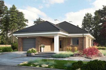  Projekt domu Eco 39 (WOZ1046) - projekt domu parterowego - Zdjęcie 1