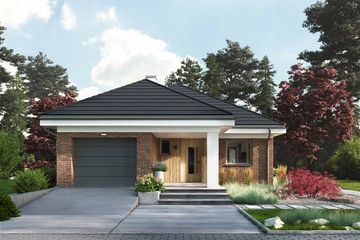  Projekt domu Eco 39 (WOZ1046) - projekt domu parterowego - Zdjęcie 2