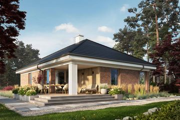  Projekt domu Eco 39 (WOZ1046) - projekt domu parterowego - Zdjęcie 3