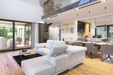  Projekt domu Willa Eska 2 (WAH2023) - projekt domu parterowego z poddaszem - Zdjęcie 11