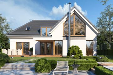  Projekt domu Willa Eska 3 (WAH2024) - projekt domu parterowego z poddaszem - Zdjęcie 3