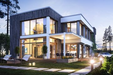  Projekt domu Willa moderna (WAH2025) - projekt domu z pełnym piętrem - Zdjęcie 2