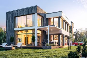  Projekt domu Willa moderna (WAH2025) - projekt domu z pełnym piętrem - Zdjęcie 5