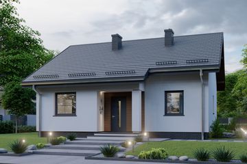  Projekt domu APS 244 wariant 2 (LUA1504) - projekt domu parterowego - Zdjęcie 3