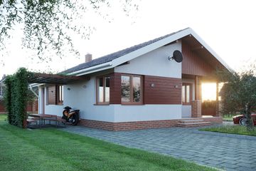  Projekt domu Chatka Puchatka (108) (KRD1034) - projekt domu parterowego - Zdjęcie 1
