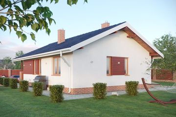  Projekt domu Chatka Puchatka (108) (KRD1034) - projekt domu parterowego - Zdjęcie 3