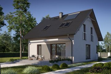  Projekt domu N26-BG (KKG1017) - projekt domu parterowego z poddaszem - Zdjęcie 3