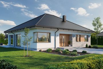  Projekt domu Domena 124 C1 (WRW1349) - projekt domu parterowego - Zdjęcie 1