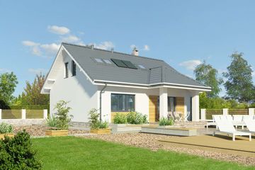  Projekt domu Mikulov LMP275 (WRB1613) - projekt domu parterowego z poddaszem - Zdjęcie 3