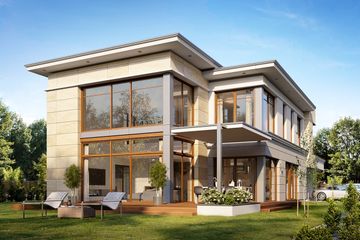  Projekt domu Willa moderna 2 (WAH2026) - projekt domu z pełnym piętrem - Zdjęcie 3