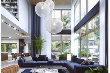  Projekt domu Willa moderna 2 (WAH2026) - projekt domu z pełnym piętrem - Zdjęcie 7