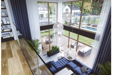  Projekt domu Willa moderna 2 (WAH2026) - projekt domu z pełnym piętrem - Zdjęcie 9