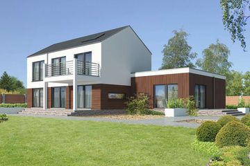 Projekt domu Pacifica II DCP362a - z pełnym piętrem dom o powierzchni 191,30 m², dach dwuspadowy - ujęcie 3