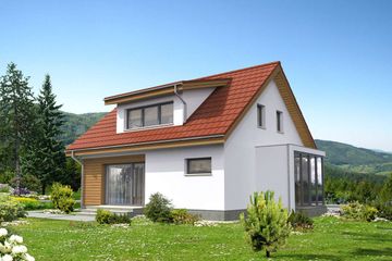  Projekt domu Tulon DCP352 (WOB1753) - projekt domu parterowego z poddaszem - Zdjęcie 3