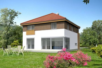  Projekt domu Genewa DCP354 (WOB1749) - projekt domu z pełnym piętrem - Zdjęcie 3