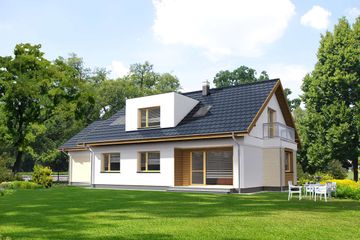  Projekt domu Tallin DCP336 (WOB1750) - projekt domu parterowego z poddaszem - Zdjęcie 3