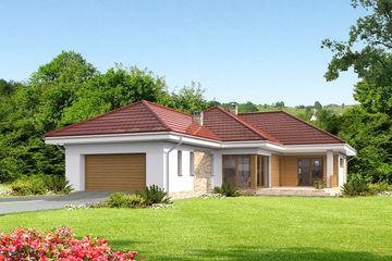  Projekt domu Cordoba LMB117 (WRB1616) - projekt domu parterowego - Zdjęcie 1