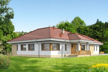  Projekt domu Cordoba LMB117 (WRB1616) - projekt domu parterowego - Zdjęcie 2