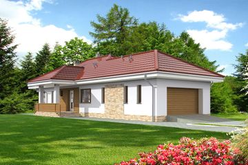  Projekt domu Cordoba LMB117 (WRB1616) - projekt domu parterowego - Zdjęcie 3