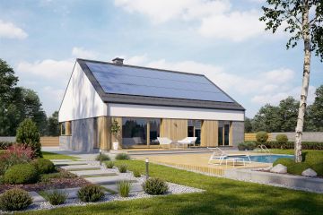 Projekt domu TK18 - parterowy dom o powierzchni 114,31 m², dach dwuspadowy - ujęcie 2