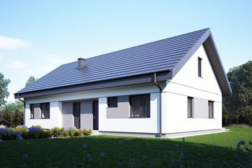  Projekt domu uA168 (WCB1237) - projekt domu parterowego - Zdjęcie 2